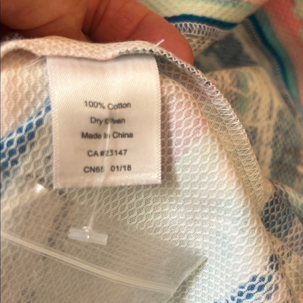 Talbots Striped Seaside Print Dress - Pink & Blue - Size 12 - Picture 11 of 11